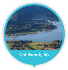 Custom Health network map Chilliwack central-fill hub marker for desktop